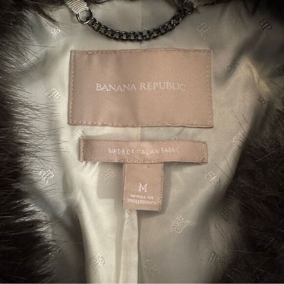 Banana Republic Ombré Coat with Faux Fur Trim - Picture 5 of 7